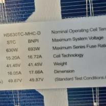 Panel solar bifacial Horay 630w's photo #1