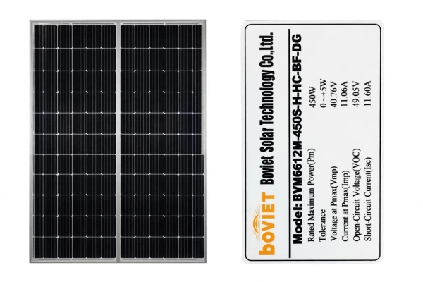 Panel solar bifacial Boviet Solar 450w's foto | Don Manu |  BizneCubano