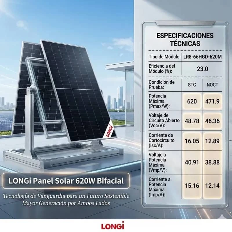 Panel solar bifacial Longi 620w's foto | Don Manu |  BizneCubano