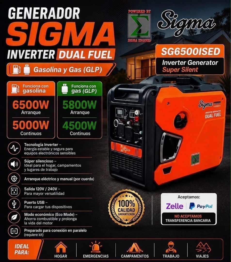 Planta eléctrica Sigma 6500w's foto | Don Manu |  BizneCubano