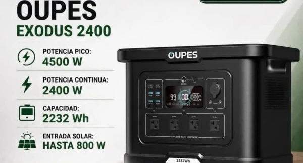Estación de energía portátil Oupes Exodus 2400's foto | Don Manu |  BizneCubano